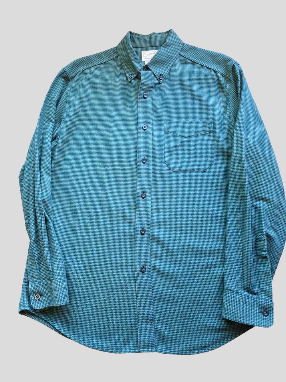 L.L.Bean Traditional Fit Houndstooth Button-Down Shirt